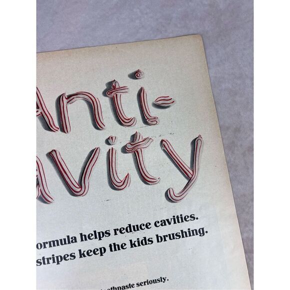 Vintage 1966 Anti-Cavity Super Stripe Toothpaste Vintage Print Ad Advertisement - Picture 3 of 6